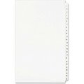 Avery Dennison Avery Side Tab Index Divider Set, 1 to 25, 8.5"x14", 25 Tabs, White/White 1430